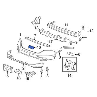 Honda OE - Front Bumper Cover Support Rail