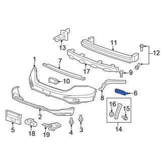 Honda OE - Front Right Bumper Guide