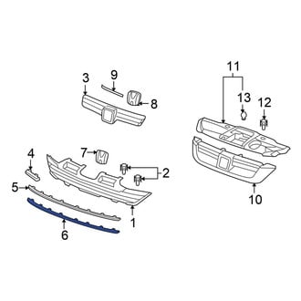 Honda OE - Front Lower Grille Molding