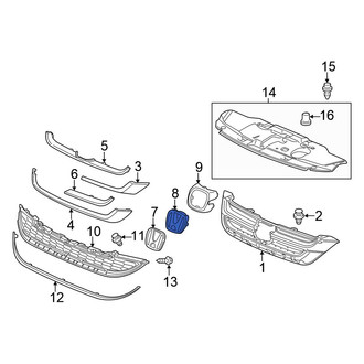 Honda OE - Front Grille Emblem Bracket