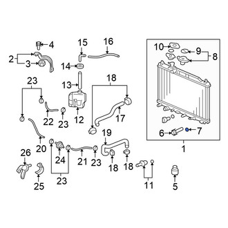 Honda OE - Radiator Drain Plug Gasket