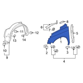 Honda OE - Front Right Fender