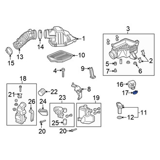 Honda OE - Engine Air Intake Resonator Clip