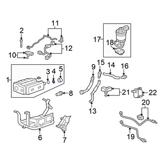 Honda OE - Outer Vapor Canister Purge Solenoid O-Ring