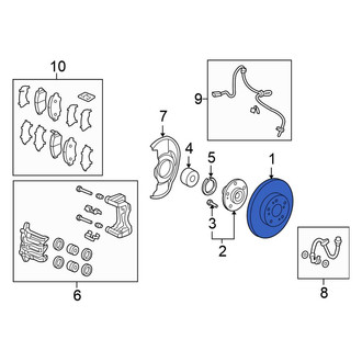 Honda OE - Front Disc Brake Rotor