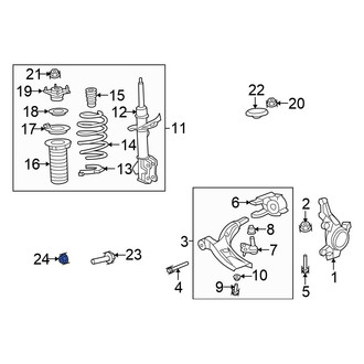 Honda OE - Suspension Strut Nut