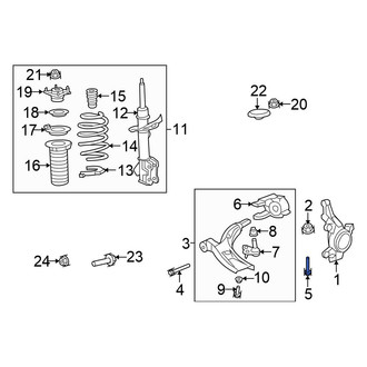 Honda OE - Front Lower Suspension Control Arm Bolt