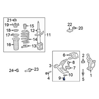Honda OE - Suspension Ball Joint Bolt