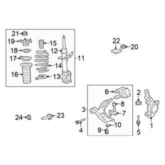 2007 Honda Cr-v Oem Suspension Parts - Shocks, Struts 