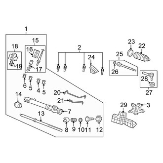 Honda OE - Steering Gear & Linkage