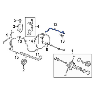 Honda OE - Power Steering Return Hose