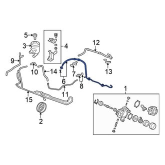 Honda OE - Power Steering Pressure Hose