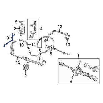 Honda OE - Power Steering Return Hose