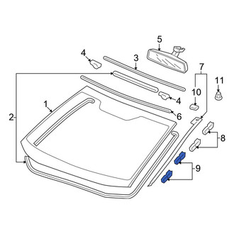Honda OE - Windshield Molding Clip