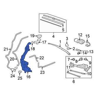 Honda OE - Washer Fluid Reservoir