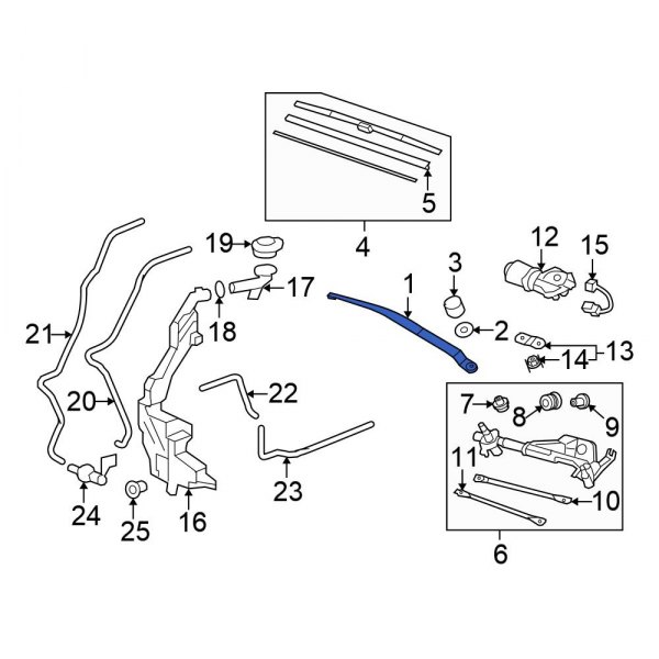 Windshield Wiper Arm