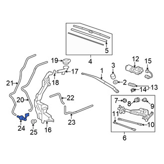 Honda OE - Windshield Washer Pump