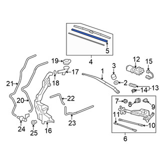 Honda OE - Front Right Wiper Blade Refill
