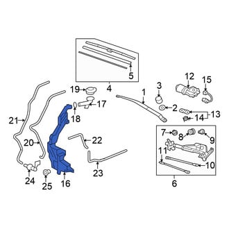Honda OE - Washer Fluid Reservoir