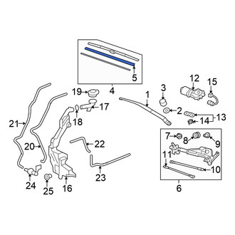 Honda OE - Front Right Wiper Blade Refill