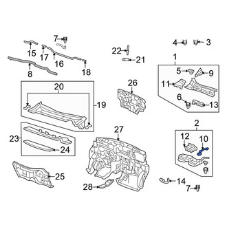 Honda OE - Left Hood Hinge Cover