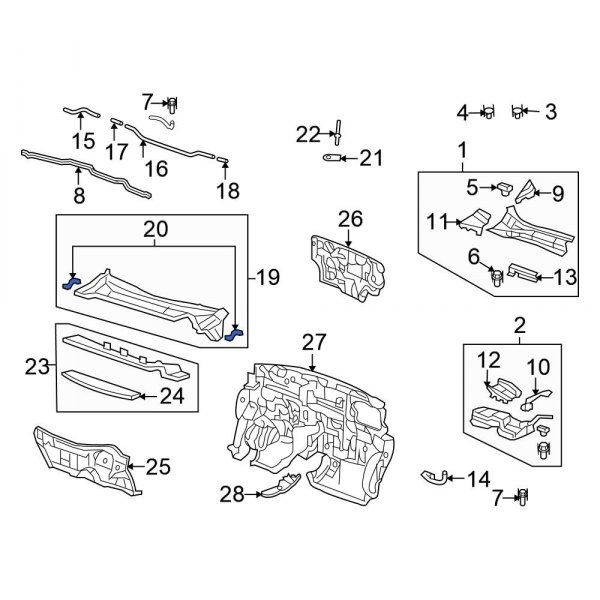 Cowl Bracket