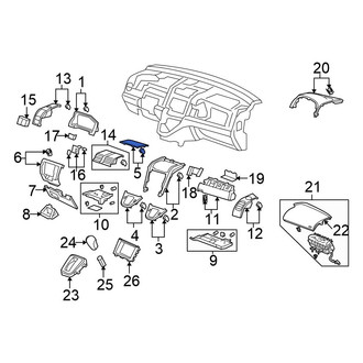 Honda OE - Upper Instrument Panel Cover