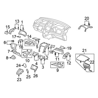 Honda OE - Instrument Panel Components (EX / LX / SE)