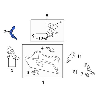 Honda OE - Glove Box Lock Kit