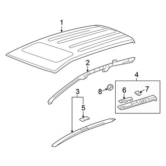 Honda OE - Roof - Exterior Trim (Dealer Installed Accessory)