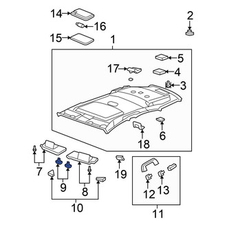 Honda OE - Sun Visor Holder