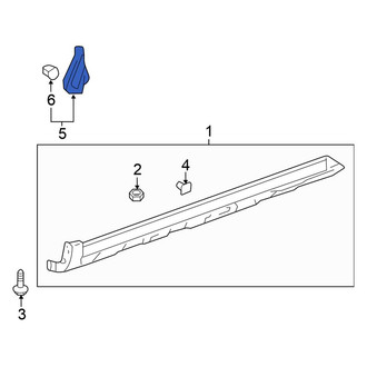 Honda OE - Right Rocker Panel Molding Extension