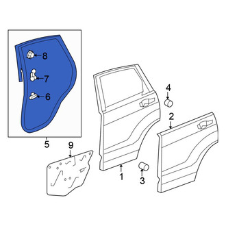 Honda OE - Rear Left Door Seal