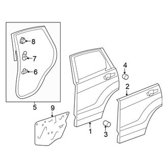 Honda OE - Rear Door - Door & Components