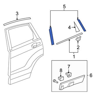 Honda OE - Rear Left Black Out Tape