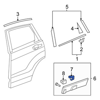 Honda OE - Door Molding Clip