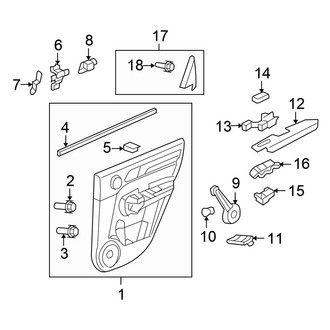Honda OE - Rear Door - Interior Trim