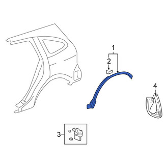 Honda OE - Front Left Wheel Arch Molding