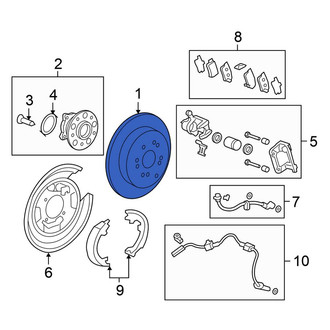Honda OE - Rear Disc Brake Rotor