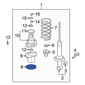 Honda OE - Rear Upper Coil Spring Insulator