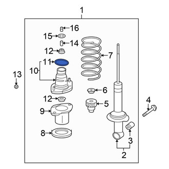 Honda OE - Rear Suspension Shock Absorber & Strut Mount Gasket