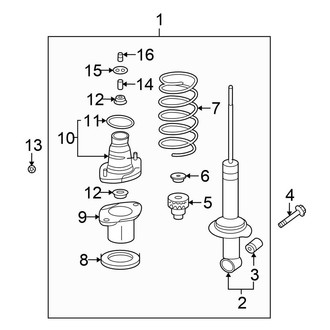 Honda OE - Rear Suspension - Struts & Components (4WD)