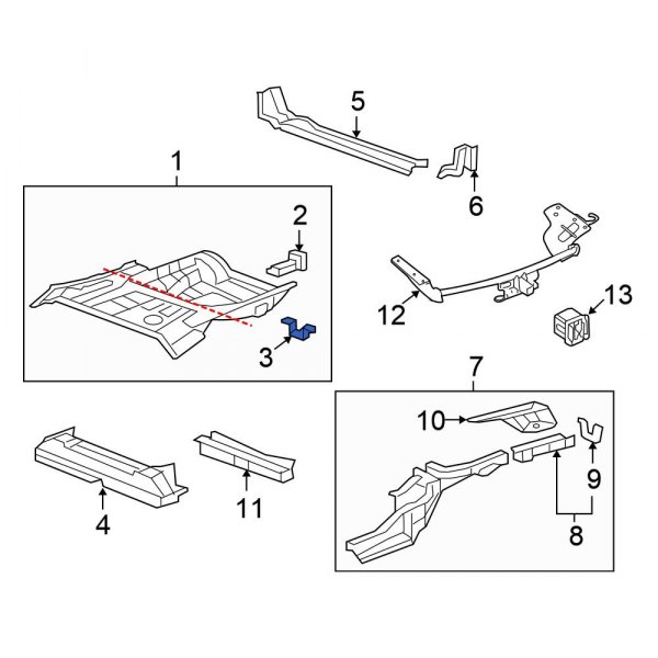 Floor Pan Bracket