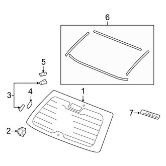 Honda OE - Lift Gate - Lift Glass