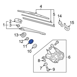 Honda OE - Wiper Arm Washer