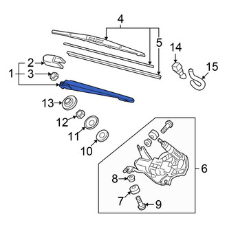 Honda OE - Rear Wiper Arm