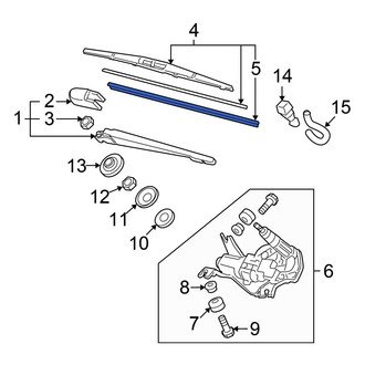 Honda OE - Rear Wiper Blade