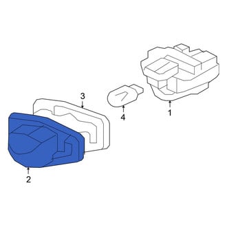 Honda OE - Rear License Plate Light Lens
