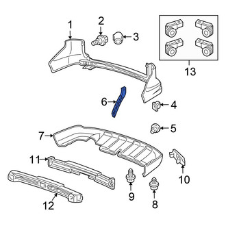 Honda OE - Rear Right Bumper Guide
