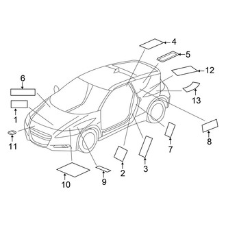 Honda OE - Information Labels - Labels